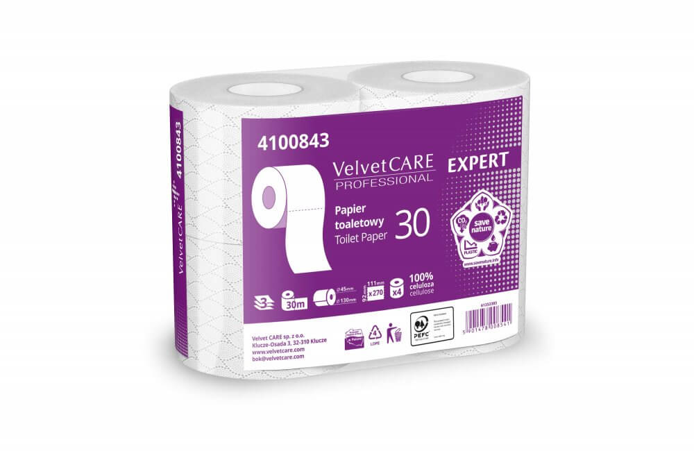 Papier toaletowy 30 Expert VelvetCARE Professional