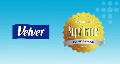 Zlato pro nejlepší! – značka Velvet s oceněním Superbrands!