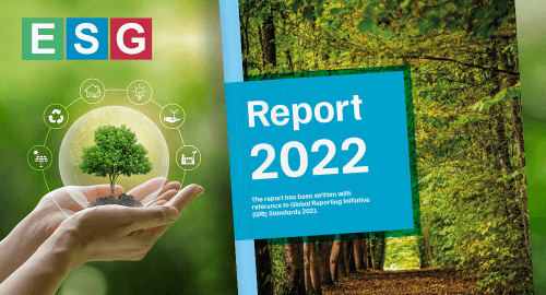 ESG zpráva 2022 – poprvé ve vztahu ke směrnicím GRI Standards.