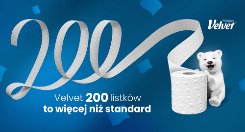 200 listków to więcej niż standard – nowa kampania marki Velvet.