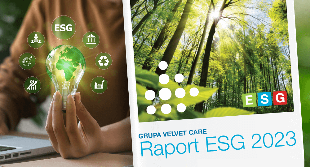 Raport ESG 2023 Grupy Velvet CARE sporządzony zgodnie z wytycznymi GRI.