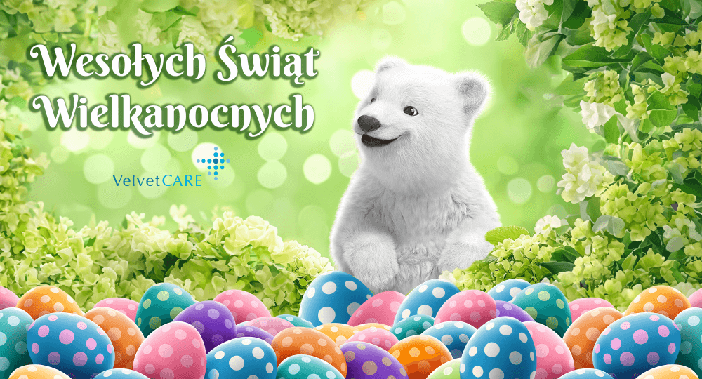 Wesołych Świąt Wielkanocnych 2025 życzy Velvet CARE