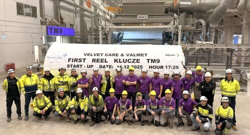 A new paper machine at the Velvet CARE factory in Klucze